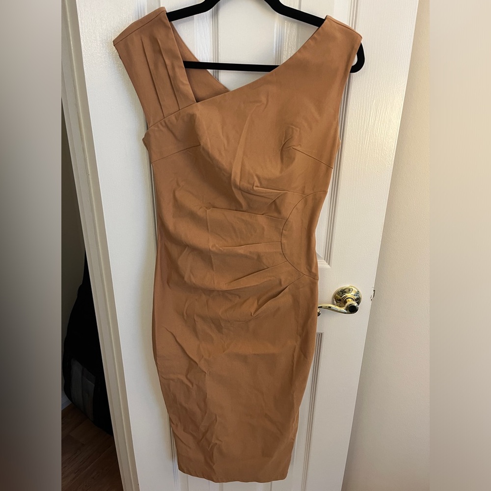 MUXXN Light Pink Knee Length Dress Size M